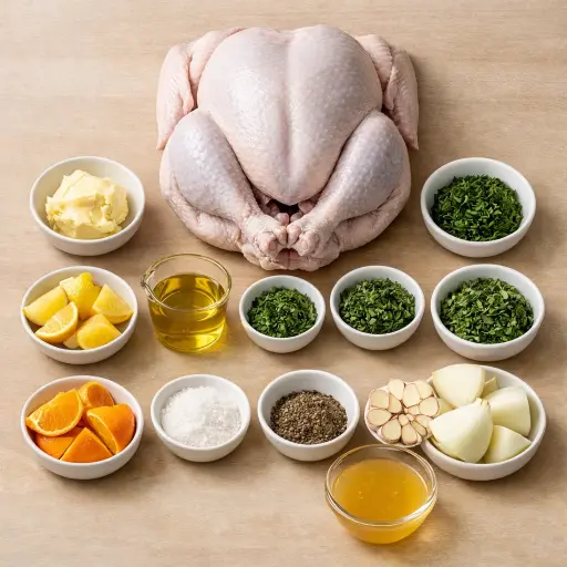 Ingredients for Herb-Infused Citrus Roasted Turkey