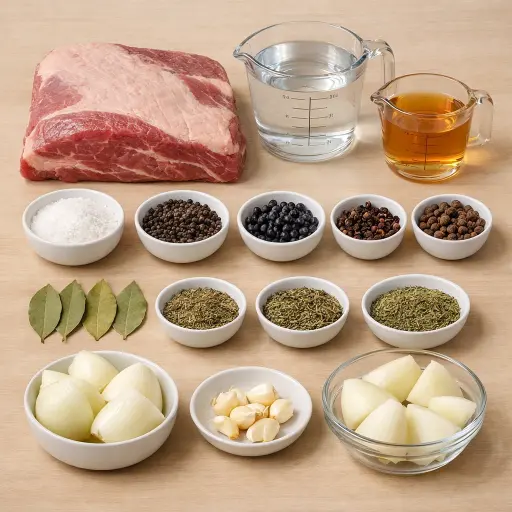 Ingredients for Herb-Infused Corned Beef