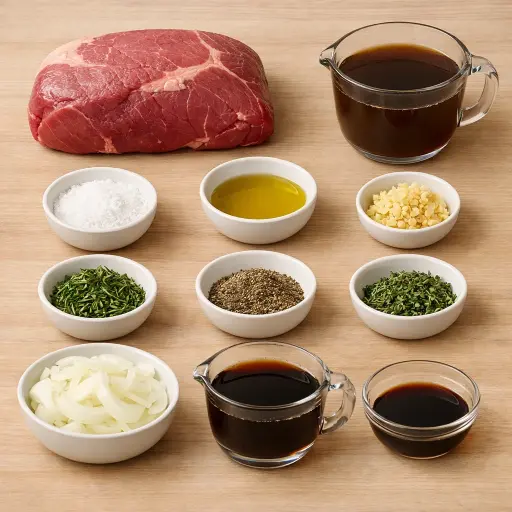 Ingredients for Herb-Infused Easy Rump Roast