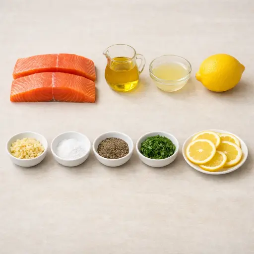 Ingredients for Herb-Infused Grilled Salmon