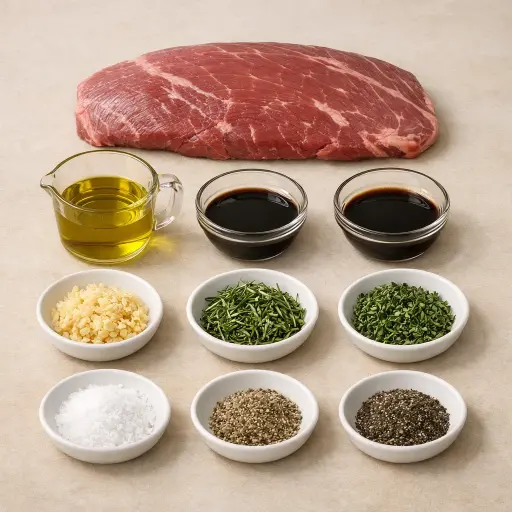 Ingredients for Herb-Infused London Broil