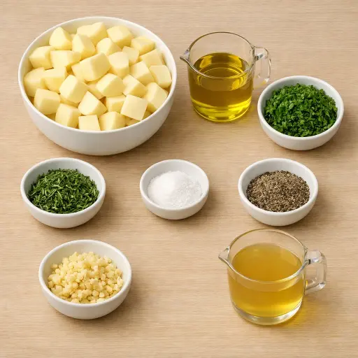 Ingredients for Herb-Infused Olive Oil Mashed Potatoes