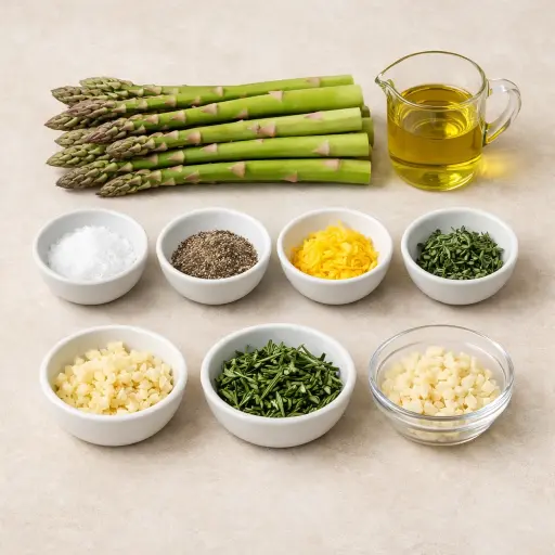 Ingredients for Herb-Infused Oven-Roasted Asparagus