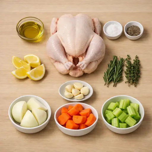 Ingredients for Herb-Infused Oven Roasted Chicken