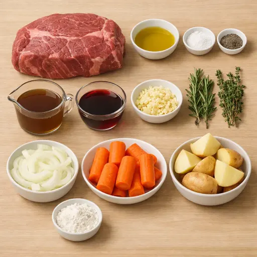 Ingredients for Herb-Infused Pot Roast