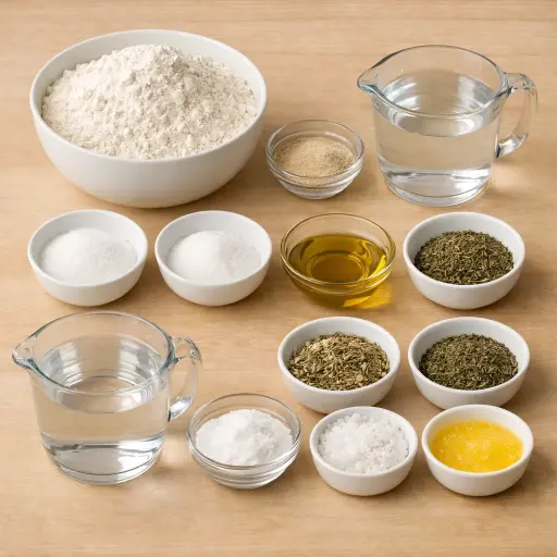 Ingredients for Herb-Infused Pretzels