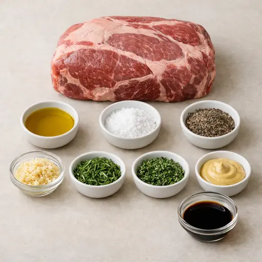 Ingredients for Herb-Infused Rib Eye Roast