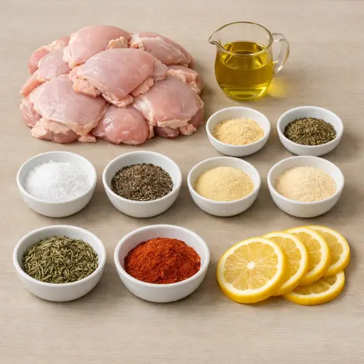 Ingredients for Herb-Infused Roasted Chicken Thighs
