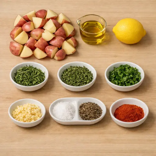 Ingredients for Herb-Infused Roasted Red Potatoes