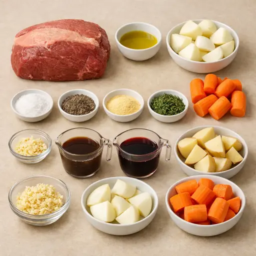 Ingredients for Herb-Infused Rump Roast