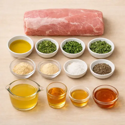 Ingredients for Herb-Infused Slow Cooker Pork Loin