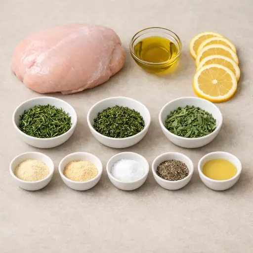 Ingredients for Herb-Infused Slow Cooker Turkey Breast