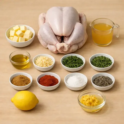 Ingredients for Herb-Infused Spiced Turkey Roast