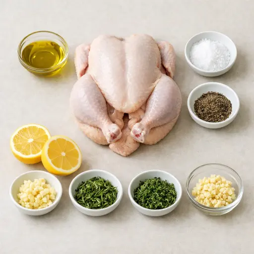 Ingredients for Herb-Roasted Chicken