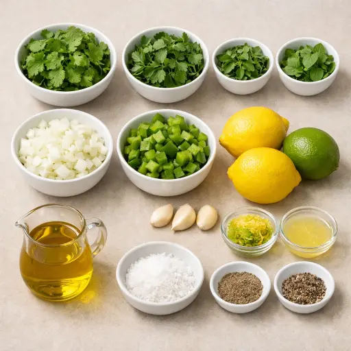 Ingredients for Herbal Citrus Sofrito