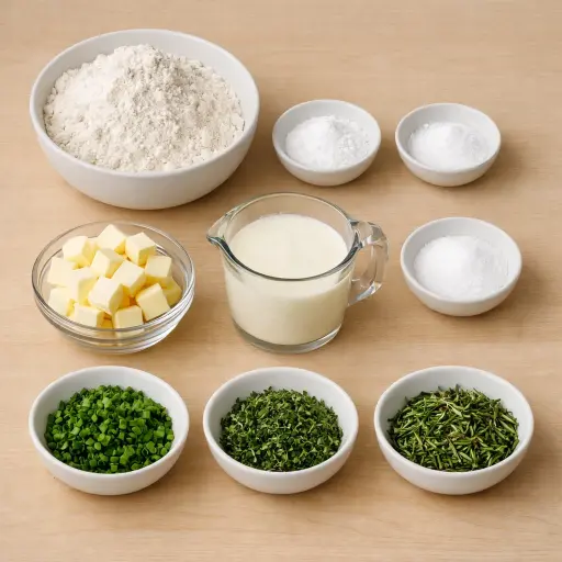 Ingredients for Herbed Buttermilk Biscuits