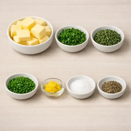 Ingredients for Herbed Compound Butter