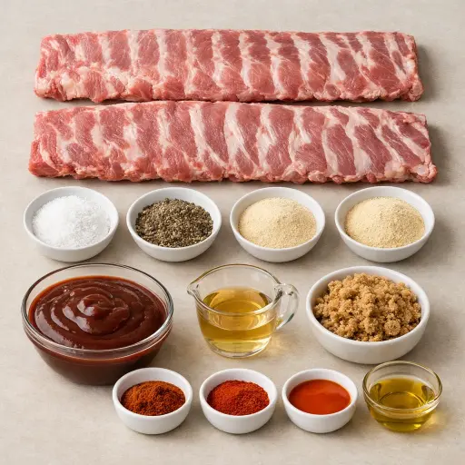 Ingredients for Heritage Baby Back Ribs