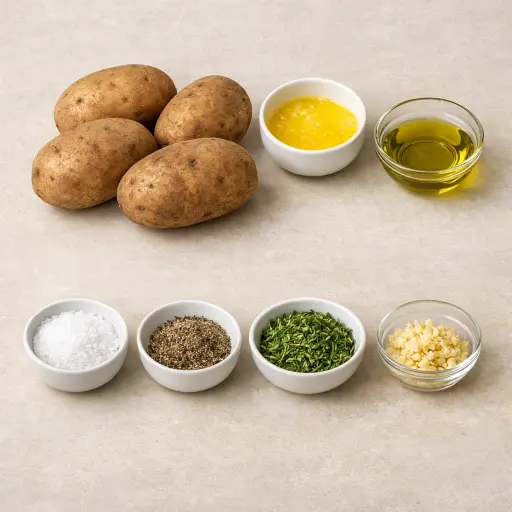 Ingredients for Heritage Baked Accordion Potatoes