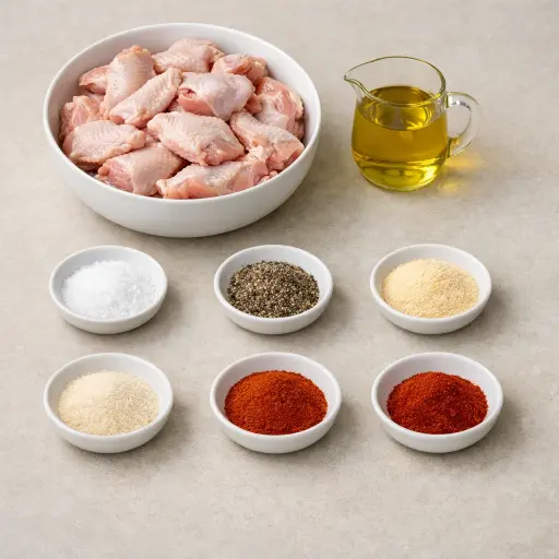 Ingredients for Heritage Baked Chicken Wings