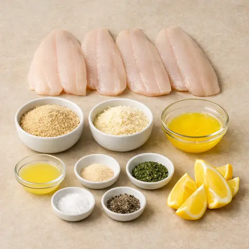 Ingredients for Heritage Baked Flounder