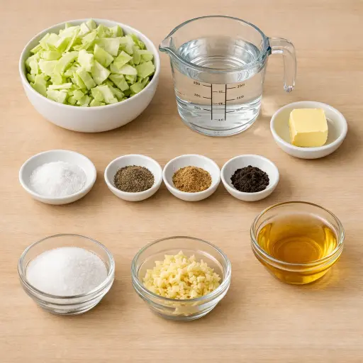Ingredients for Heritage Boiled Cabbage