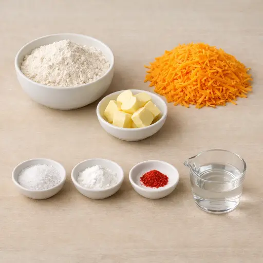 Ingredients for Heritage Cheese Crackers