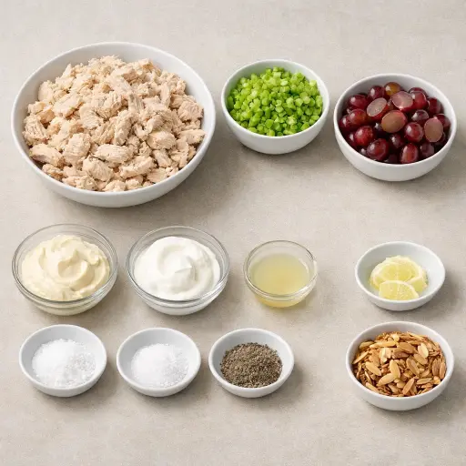Ingredients for Heritage Chicken Salad