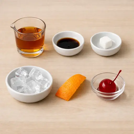 Ingredients for Heritage Cocktail