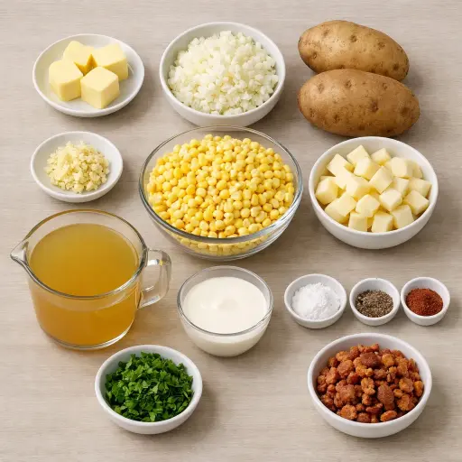 Ingredients for Heritage Corn Chowder