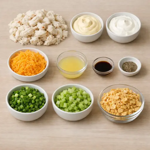 Ingredients for Heritage Crab Casserole