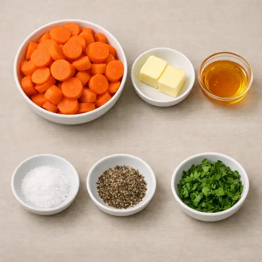 Ingredients for Heritage Honeyed Carrots