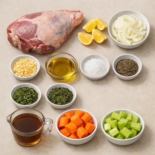 Ingredients for Heritage Leg of Lamb