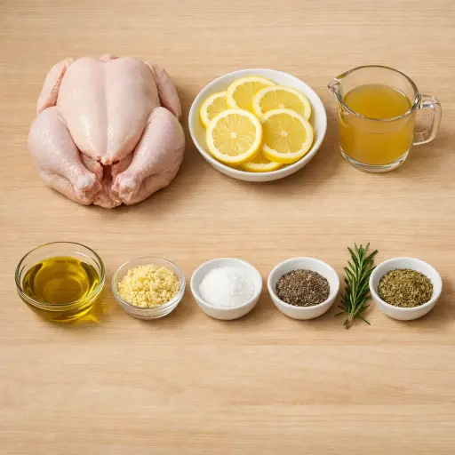 Ingredients for Heritage Lemon Chicken