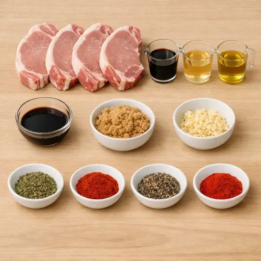 Ingredients for Heritage Marinated Baked Pork Chops