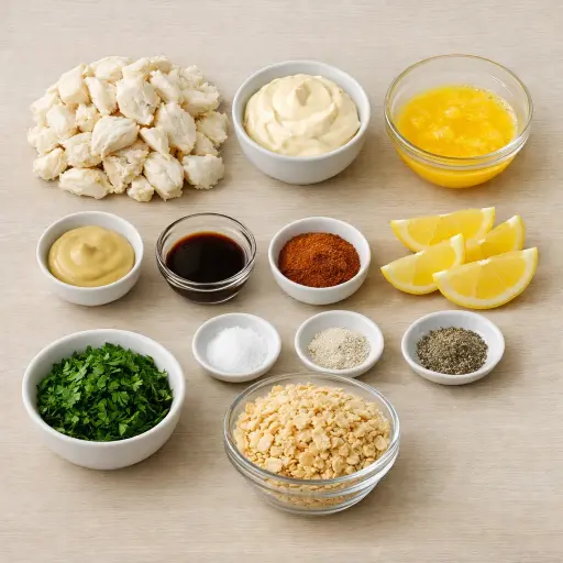 Ingredients for Heritage Maryland Crab Cakes