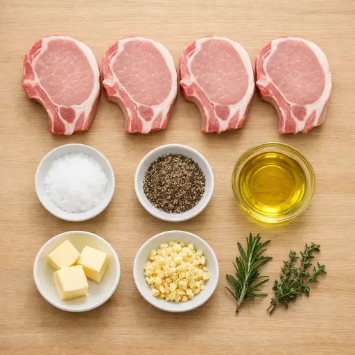 Ingredients for Heritage Pan-Seared Pork Chops