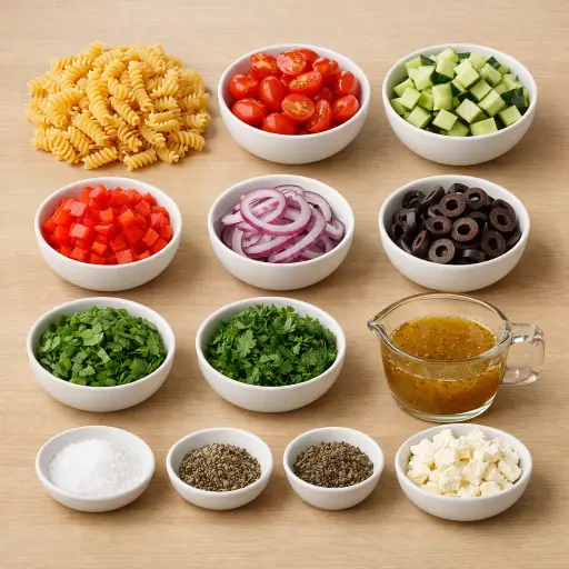 Ingredients for Heritage Pasta Salad