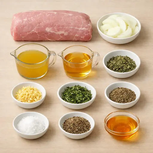 Ingredients for Heritage Pork Loin Delight