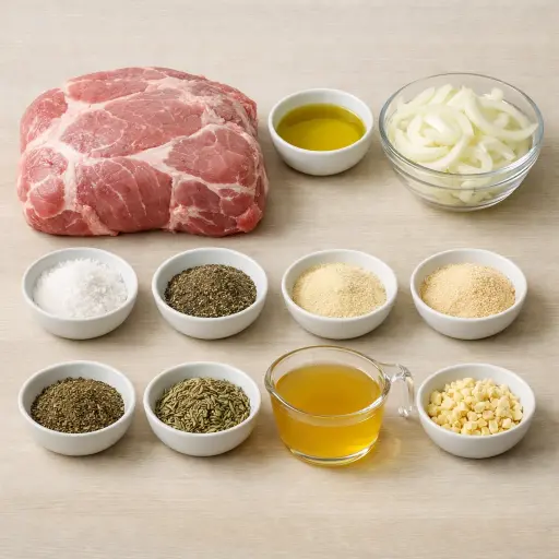Ingredients for Heritage Pork Roast