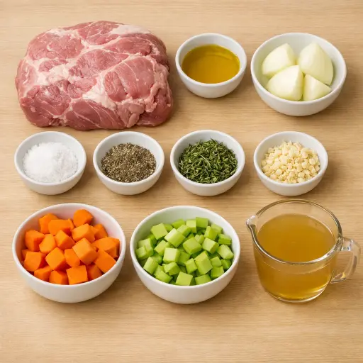 Ingredients for Heritage Pork Shoulder
