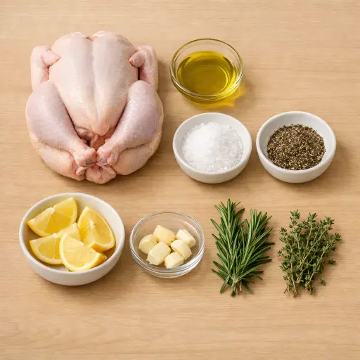 Ingredients for Heritage Roast Chicken