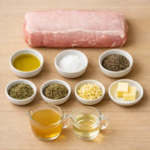 Ingredients for Heritage Roast Loin of Pork