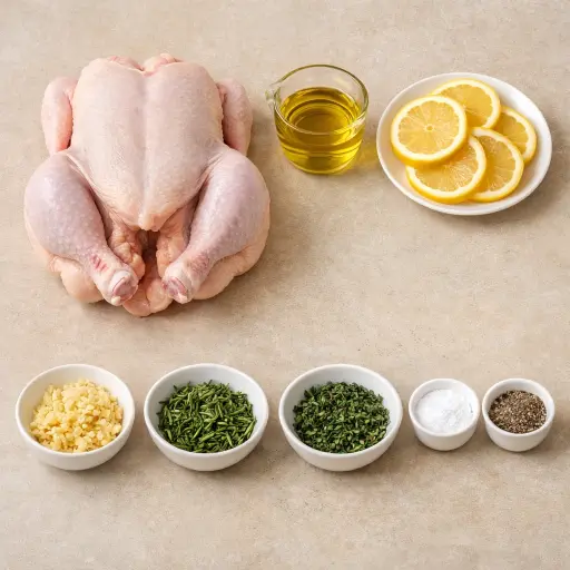 Ingredients for Heritage Roasted Chicken