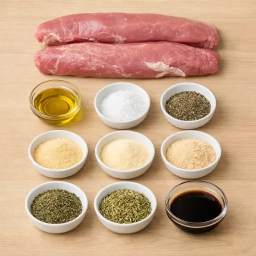 Ingredients for Heritage Roasted Pork Tenderloin