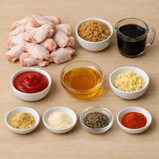 Ingredients for Heritage Slow-Cooked Chicken Wings
