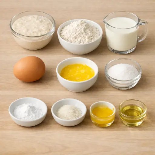 Ingredients for Heritage Sourdough Pancakes