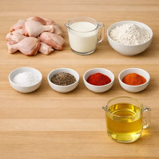 Ingredients for Heritage Southern Fried Chicken