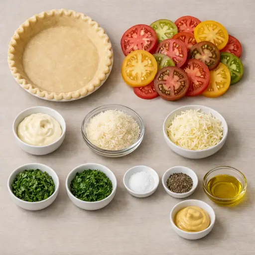 Ingredients for Heritage Tomato Tart