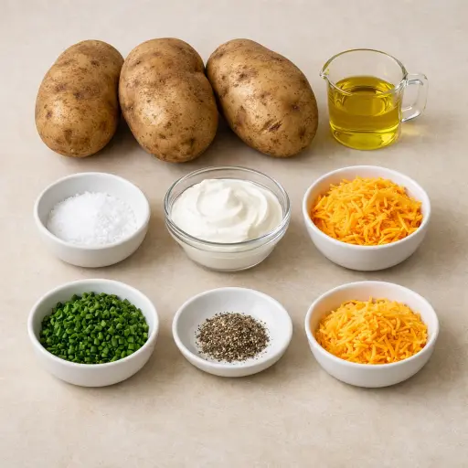 Ingredients for Home-Style Baked Potato